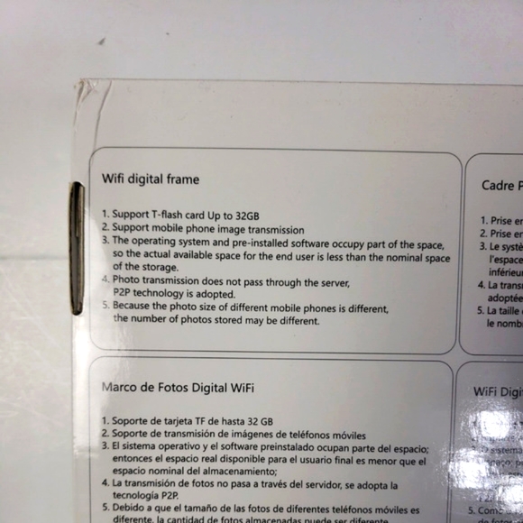 Scishion P100 Wifi Digital Picture Frame - Picture 3 of 9